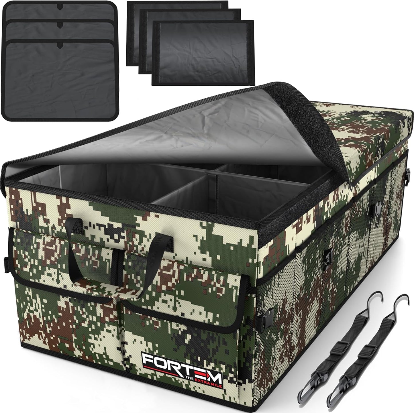 🚗 Heavy Duty Car Trunk Organizer – Foldable Multi-Compartment Storage Solution for SUV, Sedan & Truck