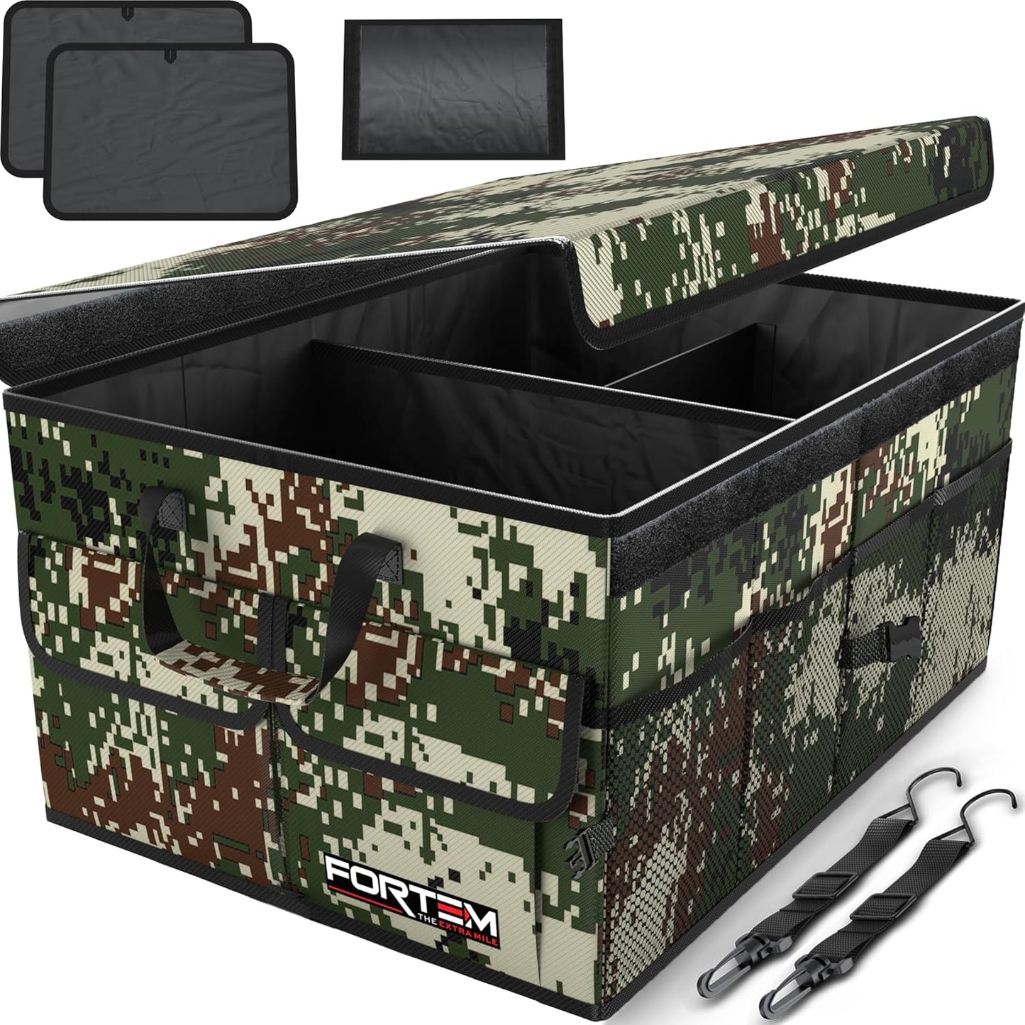 🚗 Heavy Duty Car Trunk Organizer – Foldable Multi-Compartment Storage Solution for SUV, Sedan & Truck