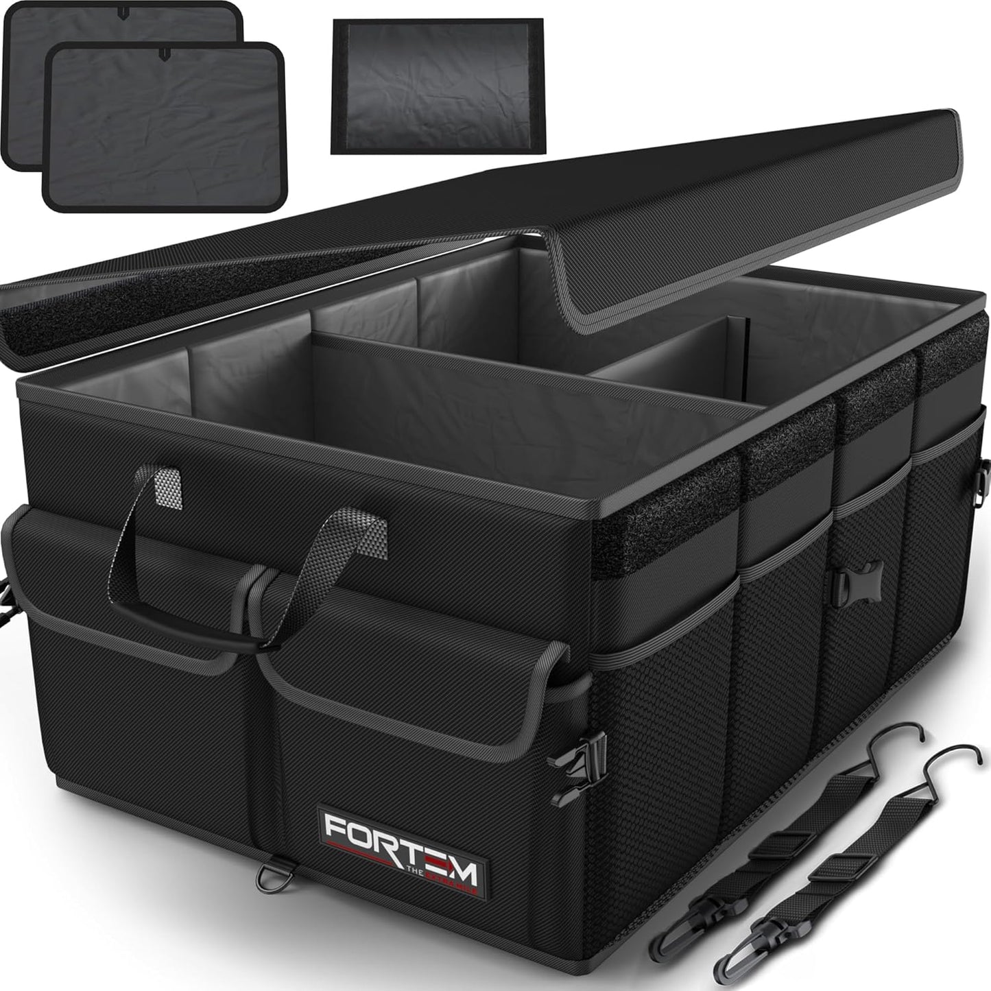 🚗 Heavy Duty Car Trunk Organizer – Foldable Multi-Compartment Storage Solution for SUV, Sedan & Truck