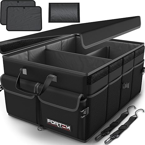 🚗 Heavy Duty Car Trunk Organizer – Foldable Multi-Compartment Storage Solution for SUV, Sedan & Truck