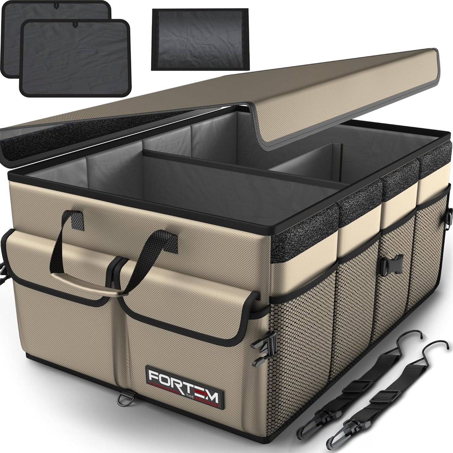 🚗 Heavy Duty Car Trunk Organizer – Foldable Multi-Compartment Storage Solution for SUV, Sedan & Truck