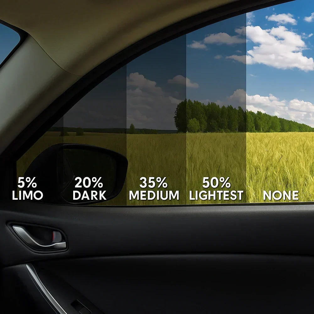 Universal Reduce Infrared Heat & Block UV by 99% Removable Window Tint Film for Cars - DIY Cut for Multiple Shapes 1