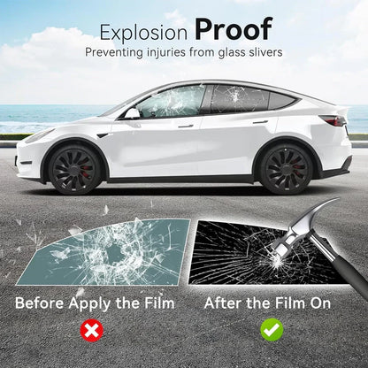 Universal Reduce Infrared Heat & Block UV by 99% Removable Window Tint Film for Cars - DIY Cut for Multiple Shapes 1
