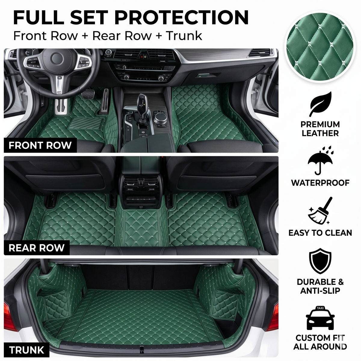 Elvie Heavy Duty Universal Fit Car Mats, SUVs, and TrucksMn
