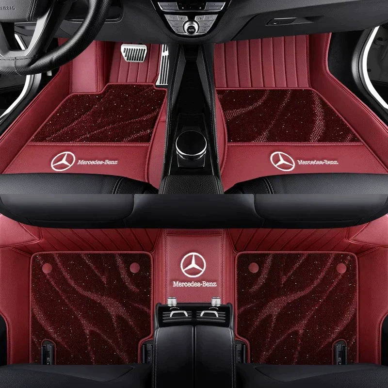 2026 Premium Full-Coverage Leather Car Floor Mats2