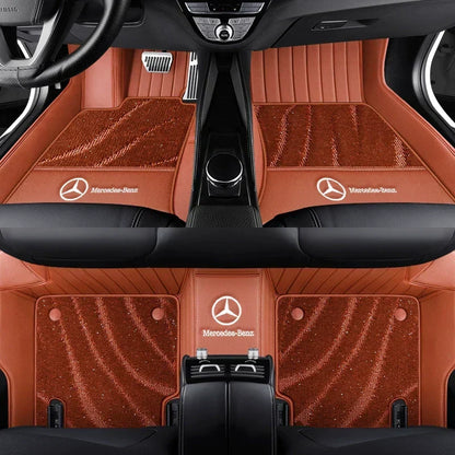 2026 Premium Full-Coverage Leather Car Floor Mats2
