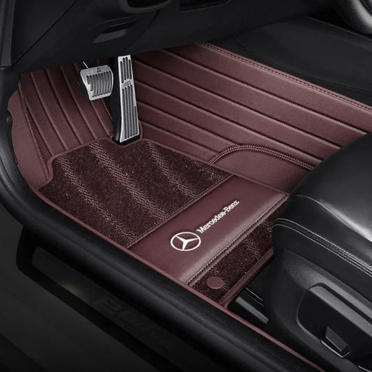 2026 Premium Full-Coverage Leather Car Floor Mats2
